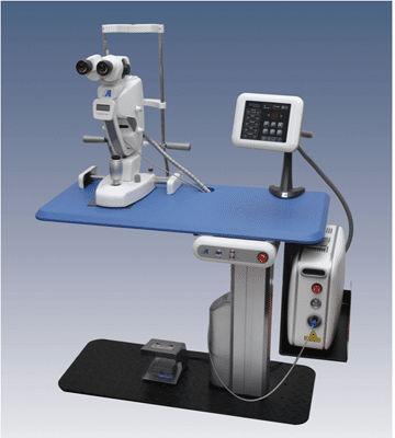 Green laser retina treatment equipment at Mumbai Eye Retina Clinic